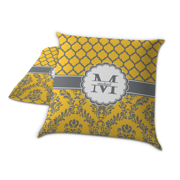 Damask & Moroccan Decorative Pillow Case - TWO