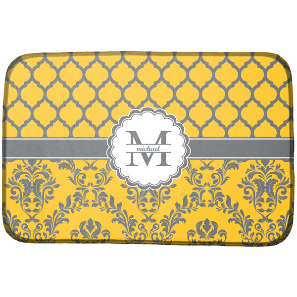 Custom Damask & Moroccan Dish Drying Mat (Personalized)