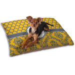 Damask & Moroccan Dog Bed - Small w/ Name and Initial