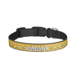 Damask & Moroccan Dog Collar - Small (Personalized)