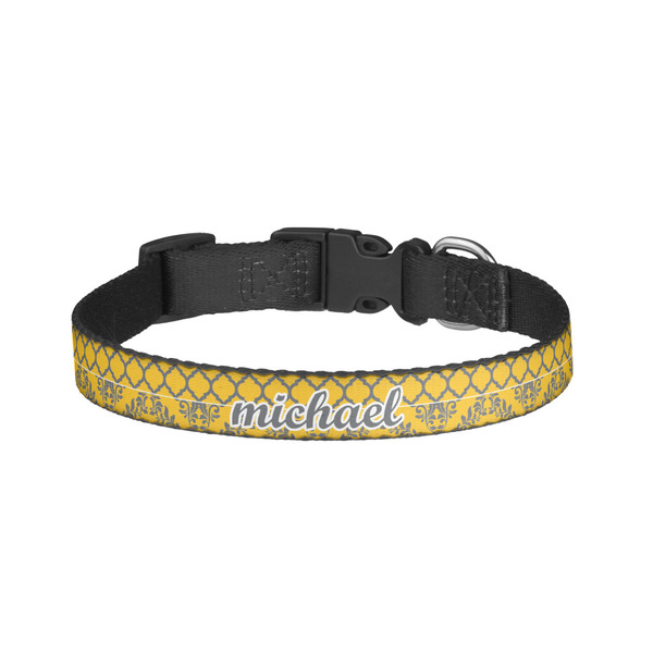Custom Damask & Moroccan Dog Collar - Small (Personalized)