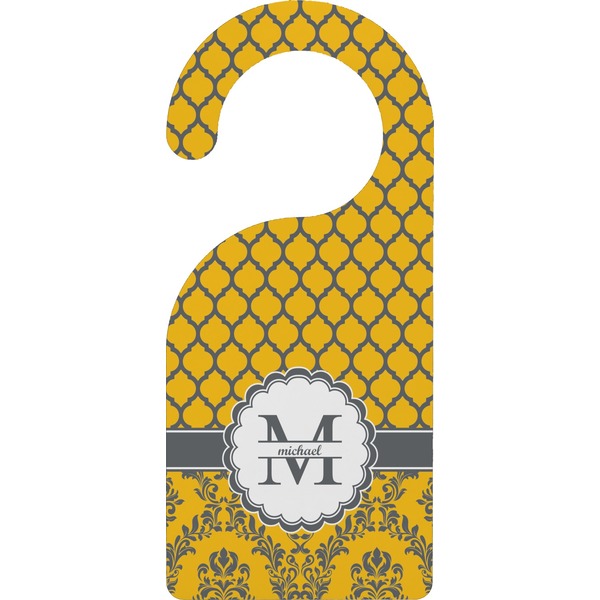 Custom Damask & Moroccan Door Hanger (Personalized)