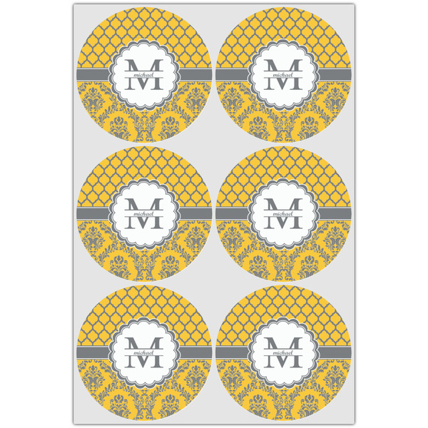 Damask & Moroccan Drink Topper - Large - Set of 6