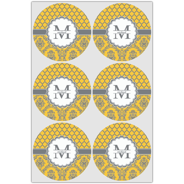 Damask & Moroccan Drink Topper - XLarge - Set of 6