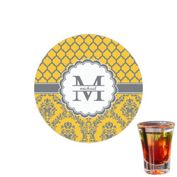 Damask & Moroccan Printed Drink Topper - 1.5" (Personalized)