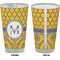 Damask & Moroccan Pint Glass - Full Color - Front & Back Views