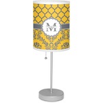 Damask & Moroccan Lamp with Drum Shade (Personalized)