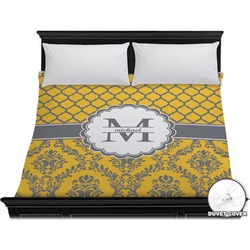 Damask & Moroccan Duvet Cover - King (Personalized)
