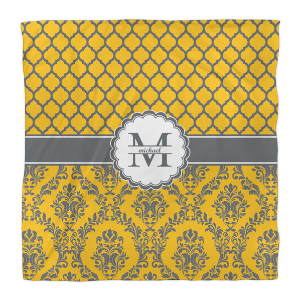 Damask & Moroccan Duvet Cover - Queen - Front