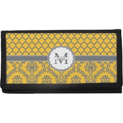 Damask & Moroccan Canvas Checkbook Cover (Personalized)