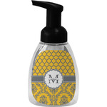 Damask & Moroccan Foam Soap Bottle - Black (Personalized)