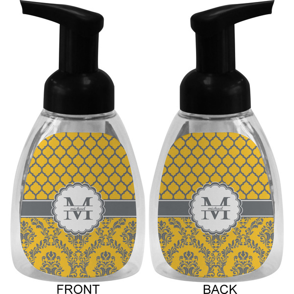 Damask & Moroccan Foam Soap Bottle (Front & Back)