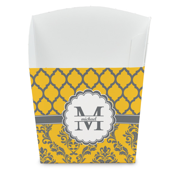 Custom Damask & Moroccan French Fry Favor Boxes (Personalized)