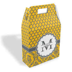 Damask & Moroccan Gable Favor Box (Personalized)