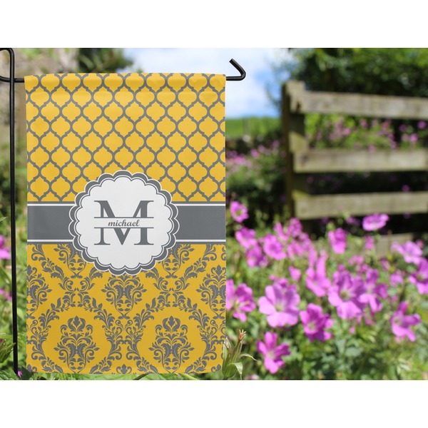 Damask & Moroccan Garden Flag - Outside In Flowers