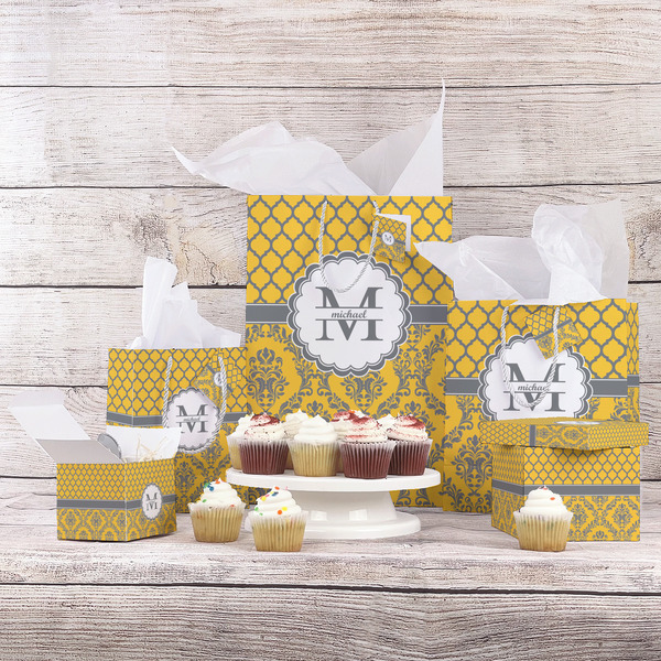 Damask & Moroccan Gift Bags - In Context