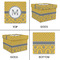 Damask & Moroccan Gift Boxes with Lid - Canvas Wrapped - Large - Approval