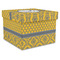 Damask & Moroccan Gift Boxes with Lid - Canvas Wrapped - X-Large - Front/Main