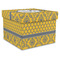 Damask & Moroccan Gift Boxes with Lid - Canvas Wrapped - XX-Large - Front/Main