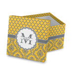 Damask & Moroccan Gift Box with Lid - Canvas Wrapped (Personalized)