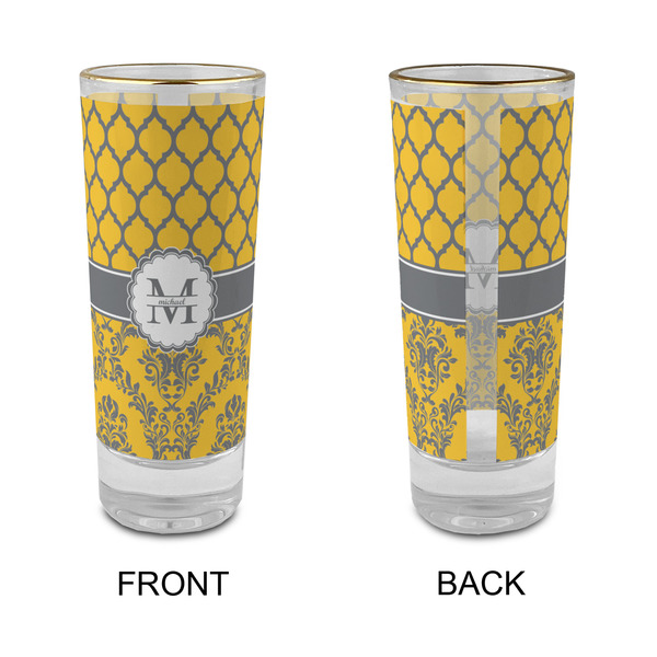 Damask & Moroccan Glass Shot Glass - 2 oz - Single - APPROVAL