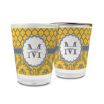 Damask & Moroccan Glass Shot Glass - 1.5 oz (Personalized)