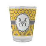 Damask & Moroccan Glass Shot Glass - 1.5 oz - Set of 4 (Personalized)
