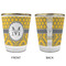 Damask & Moroccan Glass Shot Glass - with gold rim - APPROVAL