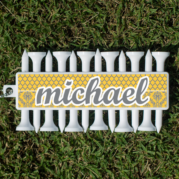 Custom Damask & Moroccan Golf Tees & Ball Markers Set (Personalized)