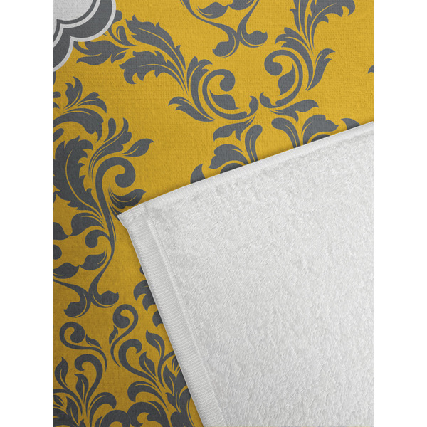 Damask & Moroccan Golf Towel - Detail