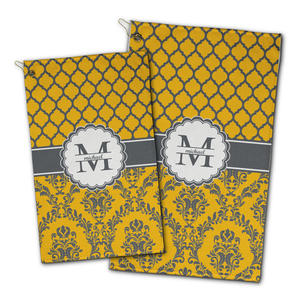 Damask & Moroccan Golf Towel - PARENT (small and large)