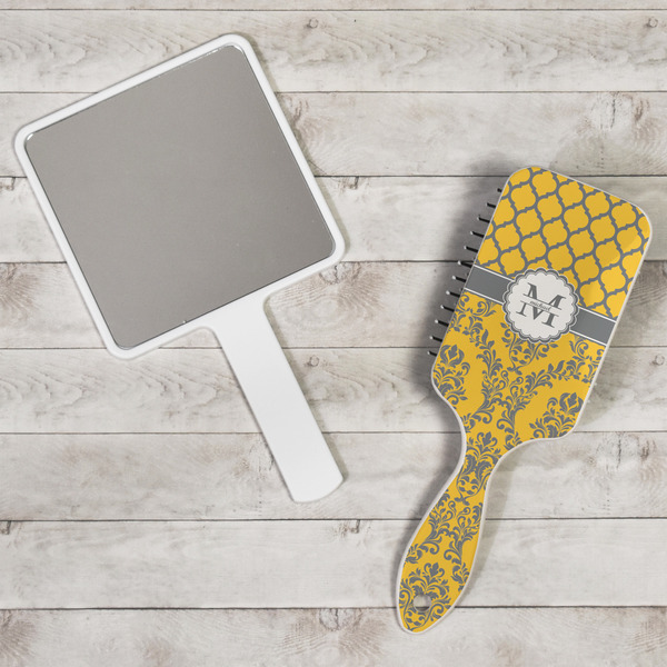 Damask & Moroccan Hair Brush - In Context