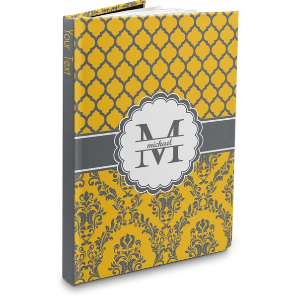 Custom Damask & Moroccan Hardbound Journal (Personalized)