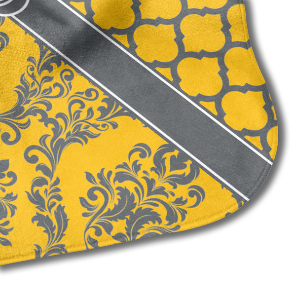 Damask & Moroccan Hooded Baby Towel- Detail Corner