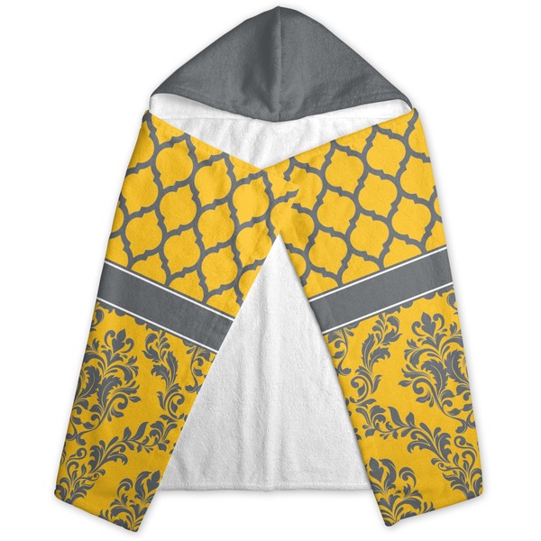 Damask & Moroccan Hooded Towel - Folded