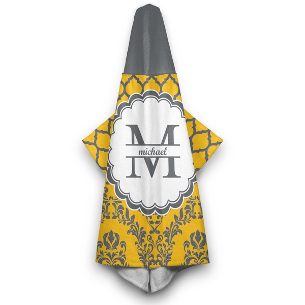 Damask & Moroccan Hooded Towel - Hanging