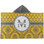 Damask & Moroccan Kids Hooded Towel (Personalized)