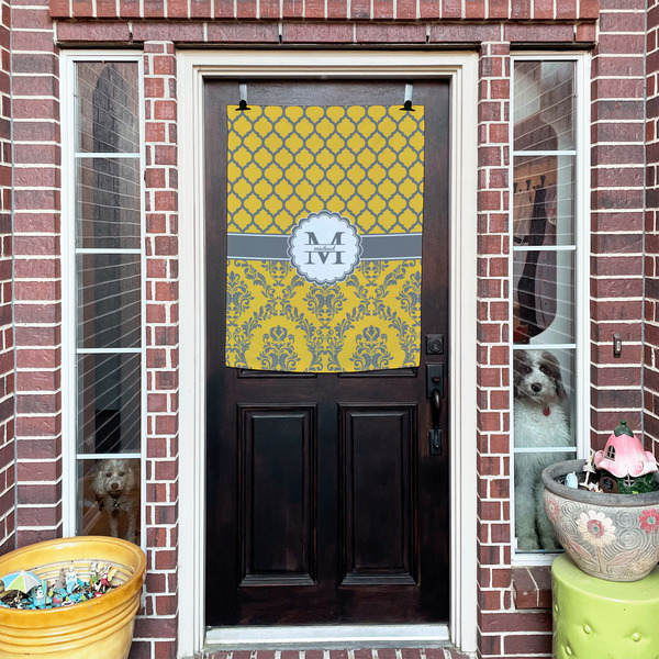Damask & Moroccan House Flags - Double Sided - (Over the door) LIFESTYLE