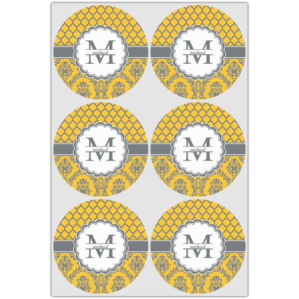 Damask & Moroccan Icing Circle - Large - Set of 6