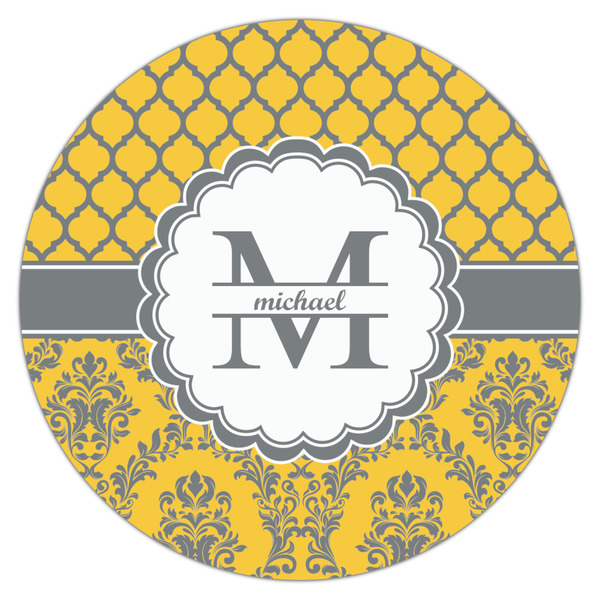 Damask & Moroccan Icing Circle - Large - Single