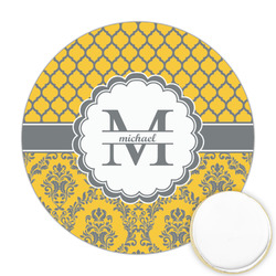 Damask & Moroccan Printed Cookie Topper - Round (Personalized)