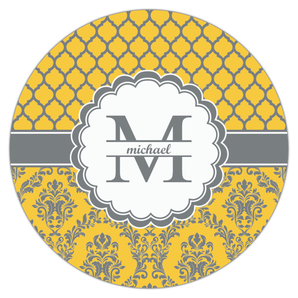 Damask & Moroccan Icing Circle - Medium - Single