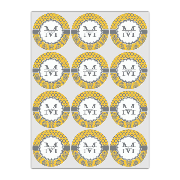 Damask & Moroccan Icing Circle - Small - Set of 12