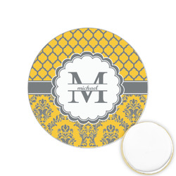 Damask & Moroccan Printed Cookie Topper - 1.25" (Personalized)