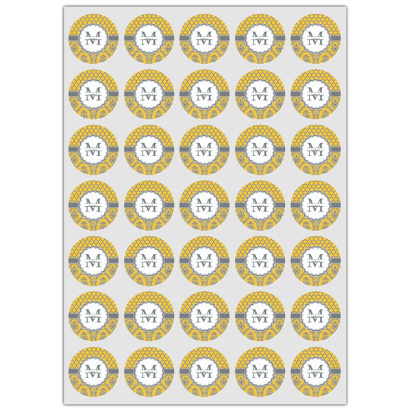 Damask & Moroccan Icing Circle - XSmall - Set of 35