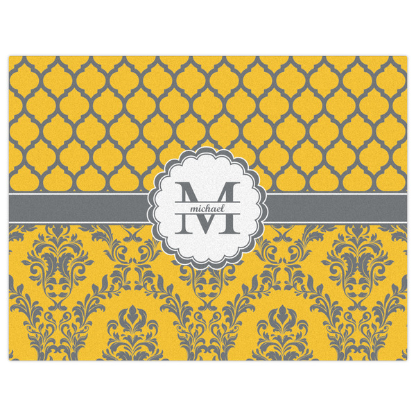 Damask & Moroccan Indoor / Outdoor Rug - 6'x8' - Front Flat