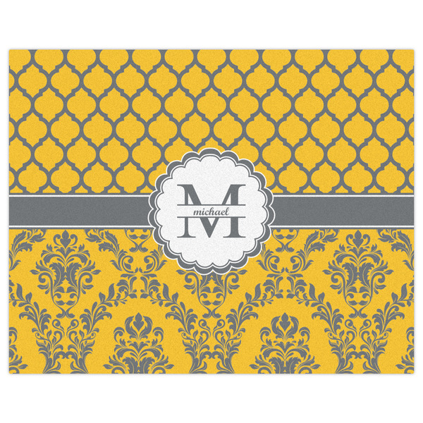 Damask & Moroccan Indoor / Outdoor Rug - 8'x10' - Front Flat