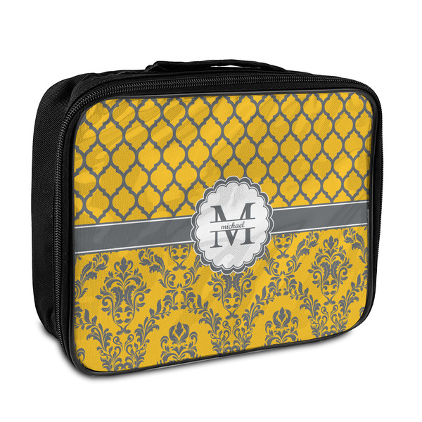 Custom Damask & Moroccan Insulated Lunch Bag (Personalized)