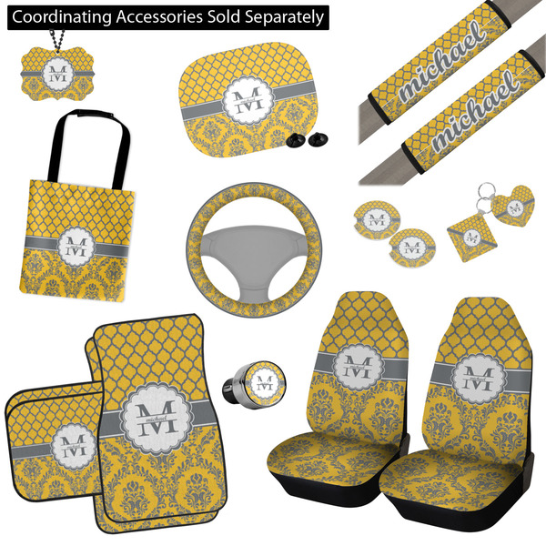 Damask & Moroccan Interior Car Accessories