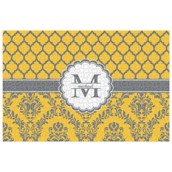 Custom Damask & Moroccan 1014 pc Jigsaw Puzzle (Personalized)